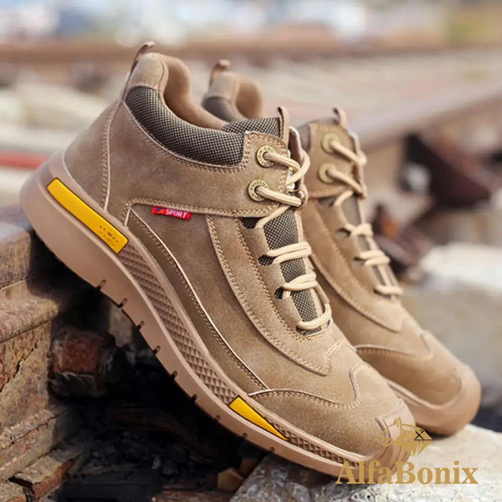 SafetyStride | Waterproof Safety Shoes Brown / 5
