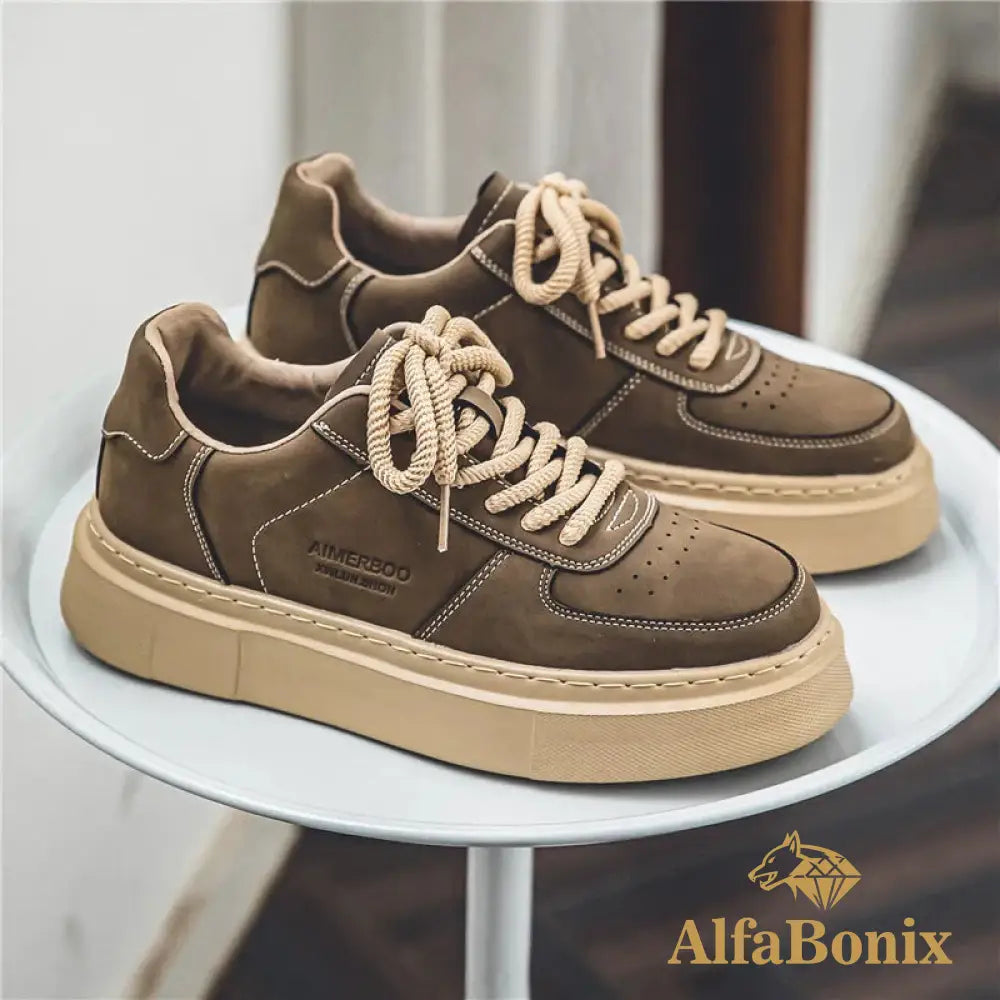 Tênis Casual Viena Marrom / 37 tênis masculino