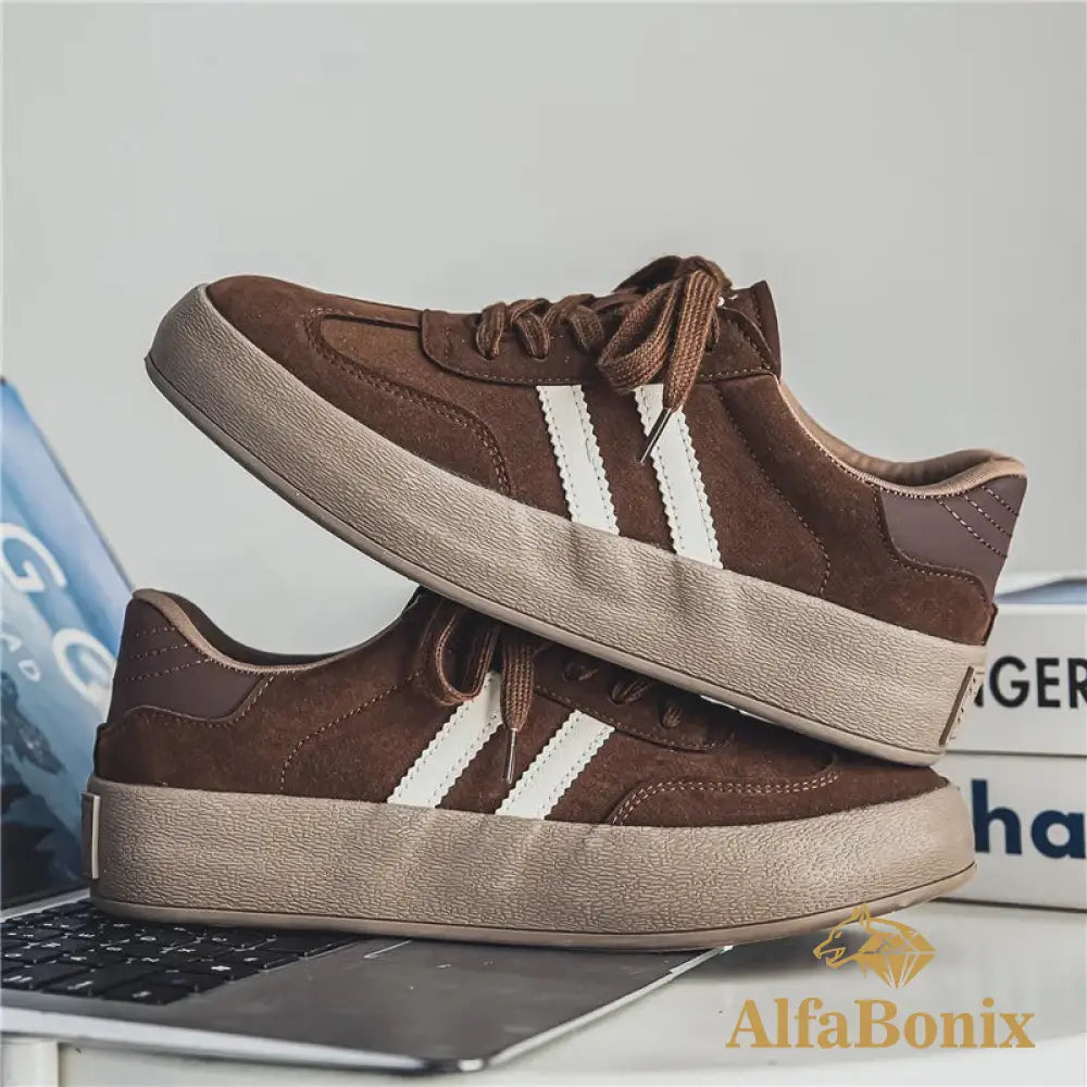 Tênis Casual Masculino Leonardo Marrom / 37 Tênis