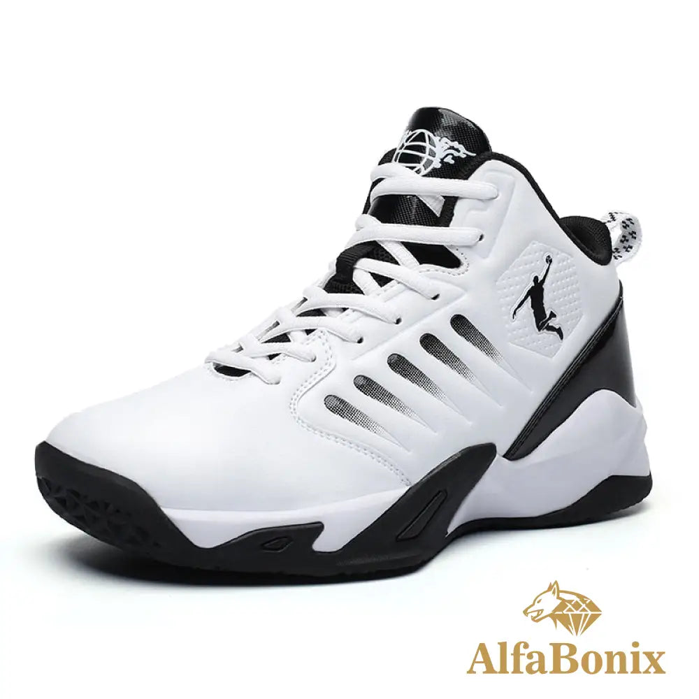 Tênis Masculino De Basquete Street Couple Branco / 36
