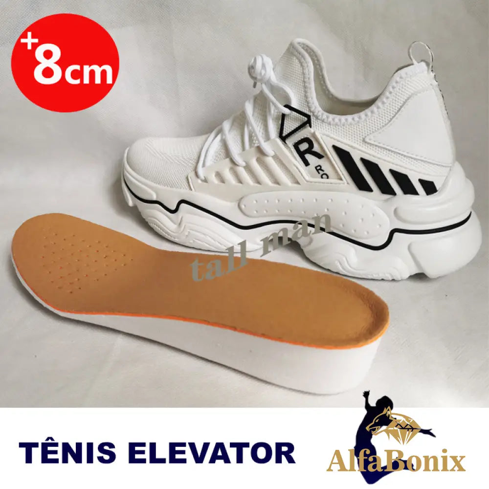 Tênis Masculino Elevator - Aumento De Altura Em Até 8Cm